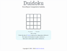 Tablet Screenshot of duidoku.com